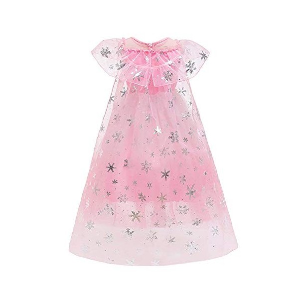 FYMNSI Robe de princesse pour fille avec accessoires pour Noël, Halloween, carnaval, Gradient Rose robe uniquement ., 2-3 an