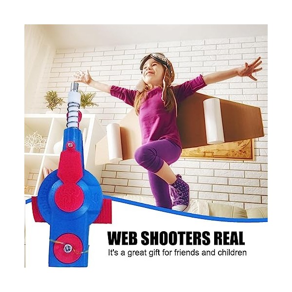 Web Shooter, jouet de poignet de tir Web, jouet de lanceur daraignée en soie, jeu de lanceur de cordes daraignée pour enfaa