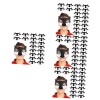 Toyvian 60 Pièces Enfants Masque Mauvais Accessoires Feutre Halloween Cosplay Fournitures Anniversaire Loup Loup-Garou Access