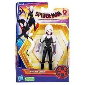 Spider-man Marvel Across The Spider-Verse, Figurine Spider-Gwen de 15 cm avec Accessoire, pour Enfants dès 4 Ans