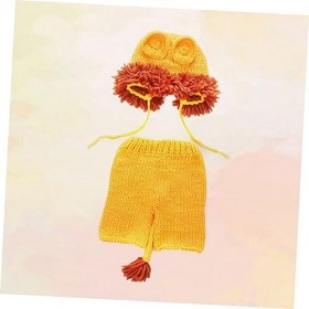 Abaodam 3 Pièces Bébé Kit Halloween Costumes Nouveau-Né Accessoires Nouveau-Né Photo Tenues Infantile Lion Costume Bébé Lion 