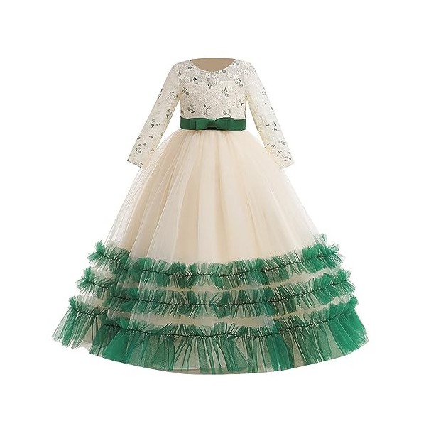 Yavion Tenue Noel Fille Deguisement De Noel Tenue Noel Fille Robe Dorée DéGuisement Enfant Fille Deguisement Sorciere Bebe,Ch