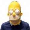 YLiansong-home Masque dhalloween Halloween Party Ball Simpson Masque Halloween Masque Latex Costume Cosplay Cosplay Costume 