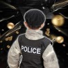 Virtcooy Jeu Policier,Policier Jouet en Bois créatif - 17 pièces Enfants Policier Accessoires garçons et Filles Jouets simulé