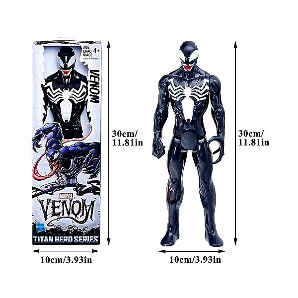 CBOSNF Marvel Studios Avengers Titan Hero Series, Figurine à Collectionner Venom de 30 cm, Jouet pour Enfants à partir de 4 A