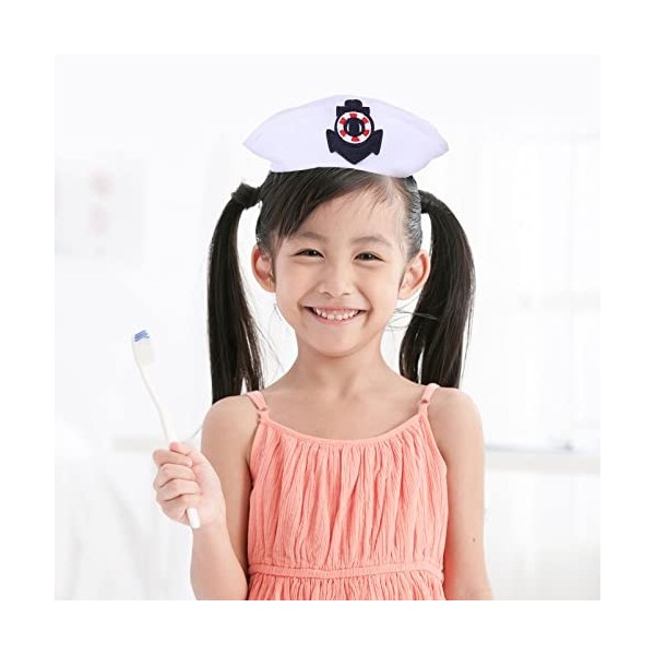 FRCOLOR 12 Pcs Bateau Robe Capitaine Bandeaux Marine Yacht Cerceau Naval Up Costume Adulte Bateau Enfants Enfants Chapeau Acc