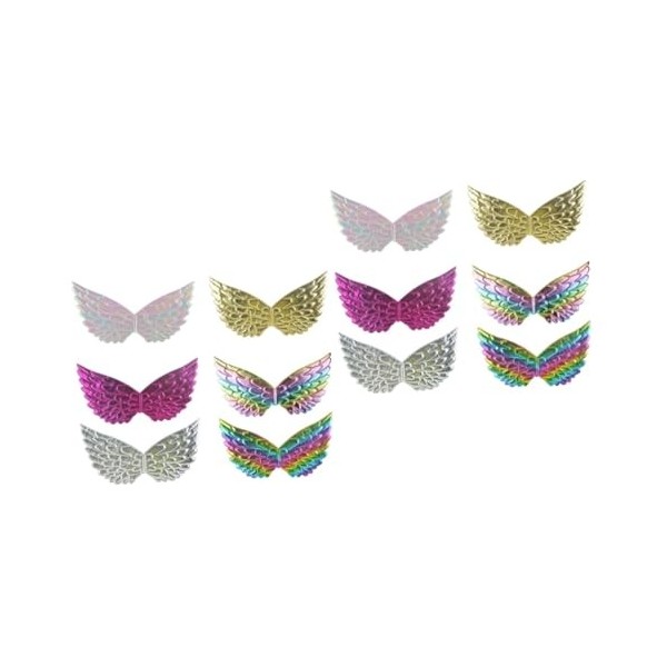Didiseaon 18 Pcs Cosplay Fée Couleur Costume Pour Ailes Enfants Accessoires Décoration Anniversaire Papillons Métalliques Ten