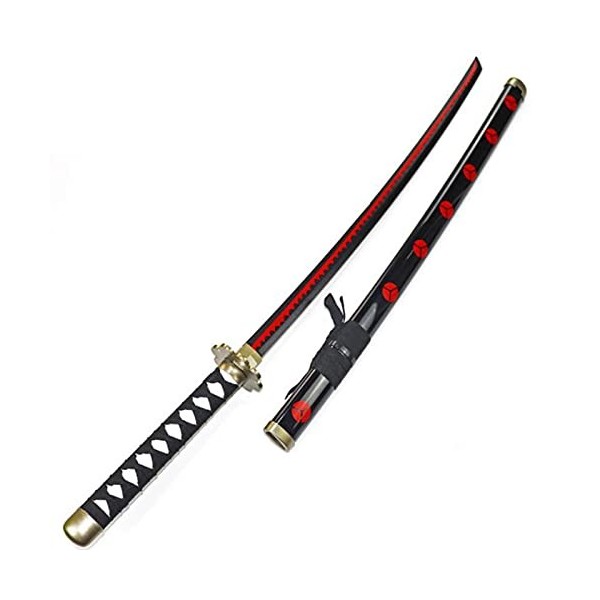 BOCbco Sword Slayer Jeu de Rôle Samurai Sword, Agatsuma Zenitsu Sword, Accessoires DHalloween Pour LÉpée de Jeu de Rôle Dki