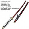 BOCbco Sword Slayer Jeu de Rôle Samurai Sword, Agatsuma Zenitsu Sword, Accessoires DHalloween Pour LÉpée de Jeu de Rôle Dki