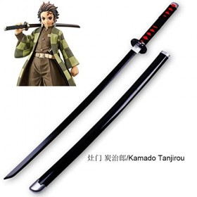 SAKLHDOQ Épée Ninja Samurai Anime avec Fourreau, Accessoires d Arme d épée Katana de Jeu de rôle Anime Ninja Sword Toy, Hal