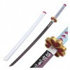 YPDHUA Sword Slayer s Lame Cos En Bois Katana Japonais, Jeu de Rôle Des Accessoires Modèle DArme Anime Noir Samurai Ninja J