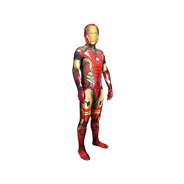 MYYLY Enfants Fer Homme Costume Cosplay Avengers Combinaison Halloween Carnaval Costume Classique Lycra Impression 3D Déguise