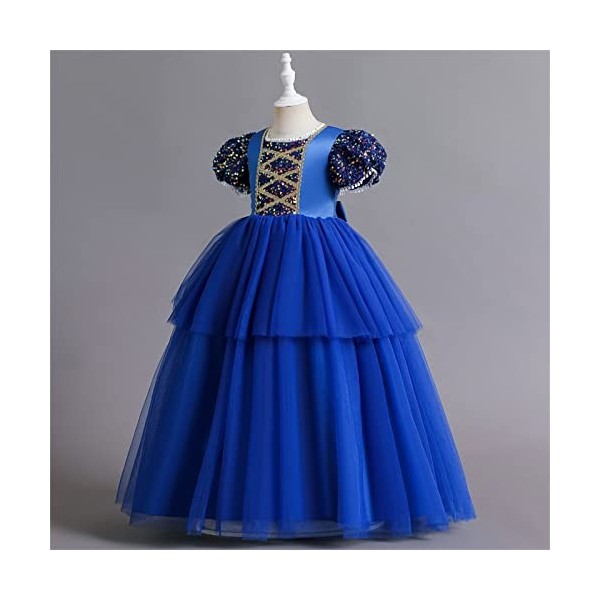 Xiaojiu Mon Premier Noel Robe Bébé Deguisement Reine Des Neiges Tenue De Réveillon Robe Sequin DéGuisement Enfant Fille Dégui