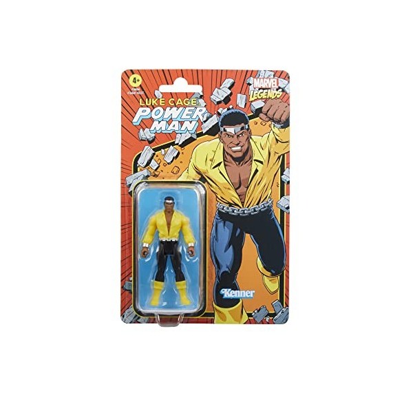 Marvel Legends Series Retro 375 Collection, Figurine articulée de Collection Power Man de 9,5 cm