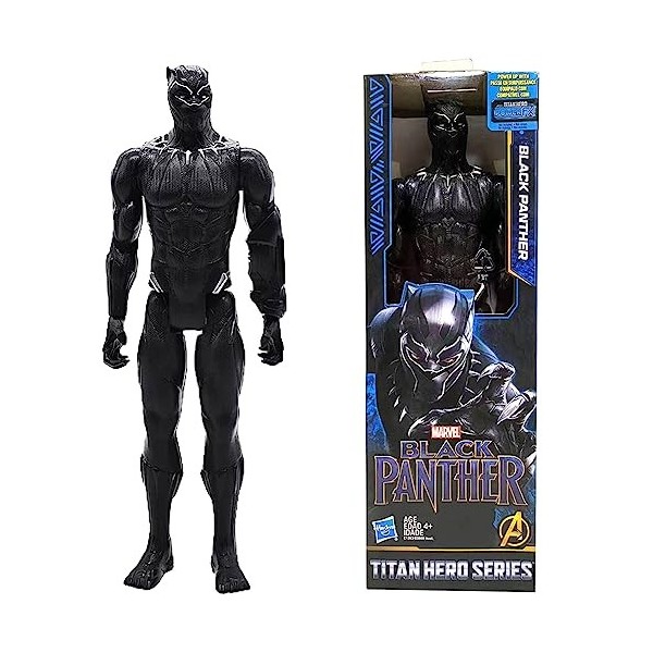 CBOSNF Marvel Studios Avengers Titan Hero Series, Figurine à Collectionner Black Panther de 30 cm, Jouet pour Enfants à parti