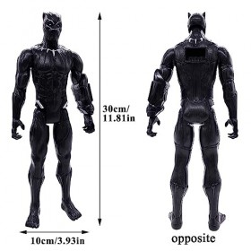 CBOSNF Marvel Studios Avengers Titan Hero Series, Figurine à Collectionner Black Panther de 30 cm, Jouet pour Enfants à parti