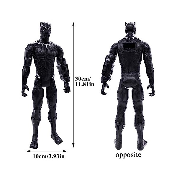CBOSNF Marvel Studios Avengers Titan Hero Series, Figurine à Collectionner Black Panther de 30 cm, Jouet pour Enfants à parti