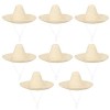 Boland - Sombrero Puebla, 8 pièces dans un set, diamètre 49 cm, costume mexicain, chapeau de soleil, accessoires pour costume