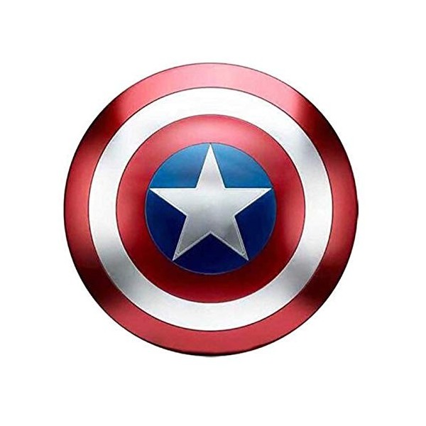 sookin Captain America Bouclier en MéTal Bouclier Accessoires de Cosplay Super-HéRos Halloween Accessoires de Costume Bar Bou