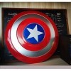 sookin Captain America Bouclier en MéTal Bouclier Accessoires de Cosplay Super-HéRos Halloween Accessoires de Costume Bar Bou