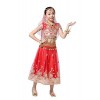 FEOYA Belly Dance Fille Accessoires Dance Costume Indienne Robe Danse pour Déguisement Halloween Carnaval Spectacle Robe Cost