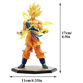 IFHDO Figurines de Gâteaux, Articles de Fête 17 cm, Décoration de Gâteaux Haut,Objets danniversaire Goku Collection Jouets p