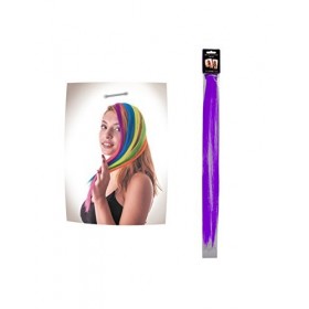 COOLMP Lot de 12 - Mèche Violette à Clipser pour Cheveux - Taille Unique - Accessoires de fête, Costume, déguisement, Jeux, J