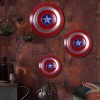 sookin Iron Art Captain America Shield Cosplay Accessoires RéTro Costume Bouclier Halloween Superhero RéTro Accessoires Bar T