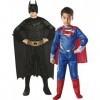 Rubies – Pack 2 Déguisements Batman et Superman, pour Enfants 154994 L