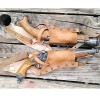 RHXWFDG Étui À Double Pistolet en Cuir PU Vintage, Porte-Pistolet De Costume De Cow-Boy Médiéval Steampunk avec Bandoulière, 