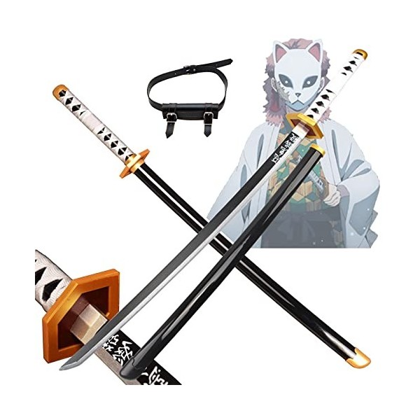 YYDP Katana Demon Slayer Sabito Cosplay Sabre Japonais, Katana en Bois,Armes Et Collection Daccessoires De Lame De Bambou D