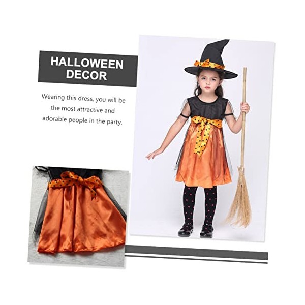 ibasenice E Fille Vêtements 5 Ensembles Halloween Robes Fille Tenue Chucky Costume Pour Jupes Pour Halloween Costume Accessoi