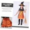 ibasenice E Fille Vêtements 5 Ensembles Halloween Robes Fille Tenue Chucky Costume Pour Jupes Pour Halloween Costume Accessoi