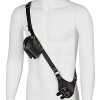 Ceinture dépaule Étui de Pistolet Cosplay Costume - Steampunk Pirate Pistol Holster - Rétro Underarm Back PU Holster en Cuir