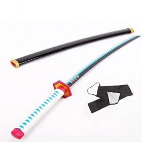 SOVOQUE Halloween Accessoires En Bois Cosplay Cosplay Slayer Blade Katana Sword Fait À La Main 103 Cm/Sword+Storage Bag