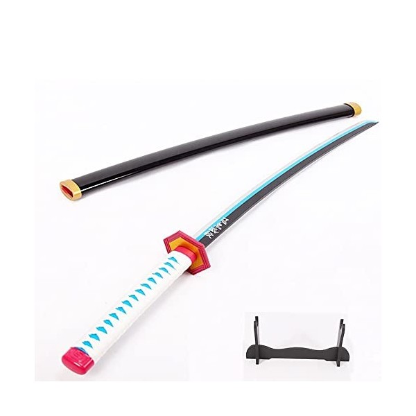 SOVOQUE Halloween Accessoires En Bois Cosplay Cosplay Slayer Blade Katana Sword Fait À La Main 103 Cm/Sword+Storage Bag