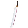 JRPT Katana Accessoires Anime Blade Armaire Épées En Bois, Pour Cosplay de Costume de Guerrier Ninja/White