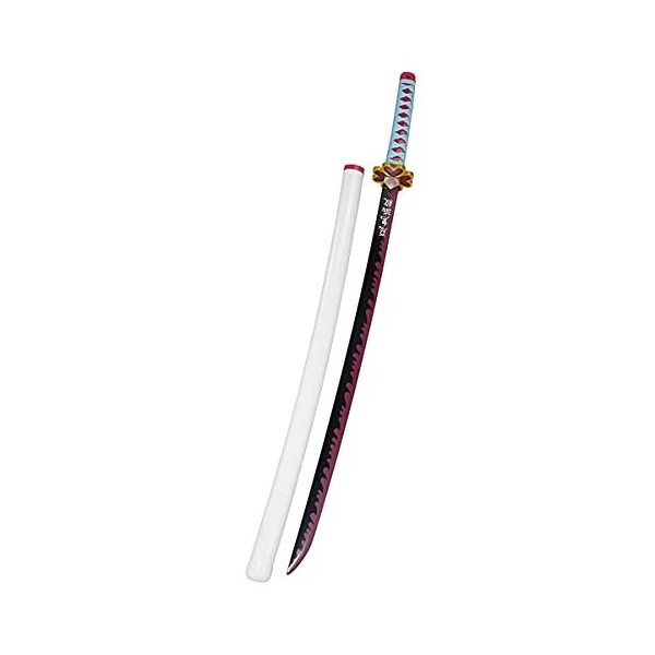 JRPT Katana Accessoires Anime Blade Armaire Épées En Bois, Pour Cosplay de Costume de Guerrier Ninja/White