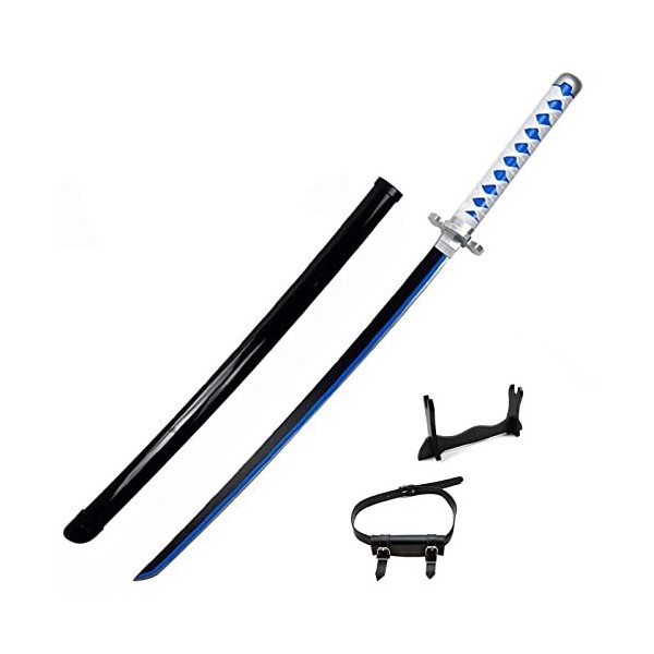 Generisch Katana Demon De Slayer Tanjiro Cosplay Anime Samurai Wooden Sword Katana Jouet Épée en Bois Halloween Jeu De Rôle A