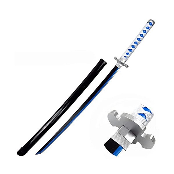 Generisch Katana Demon De Slayer Tanjiro Cosplay Anime Samurai Wooden Sword Katana Jouet Épée en Bois Halloween Jeu De Rôle A