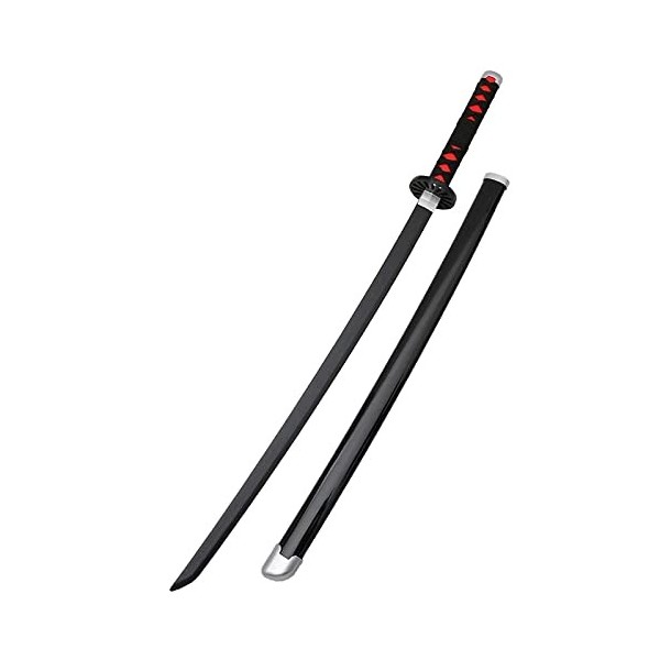 HASMI Katana de Tueur de Démons, Modèle DÉpée En Bois de Lame de Ninja, Accessoire de Déguisement, Accessoires de Cosplay D