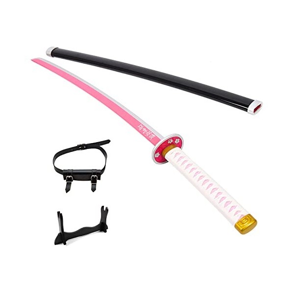 Generisch Katana Demon Of Slayer Épées en bois Épée Katana Épée de samouraï Cosplay Tsuyuri Kanawo Accessoires dHalloween Ar