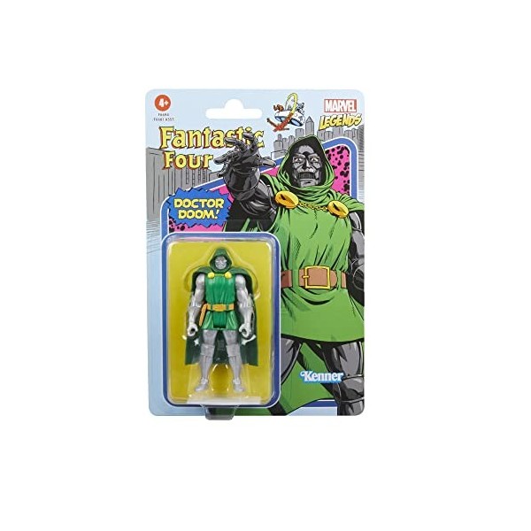 Marvel Legends Series Retro 375 Collection, Figurine articulée de Collection Doctor Doom de 9,5 cm