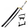 Generisch Épée Démon De Slayer Katana en Bois Katana Anime Cosplay Sabito Sabre en Bois Halloween Jeu De Rôle Décoration for 