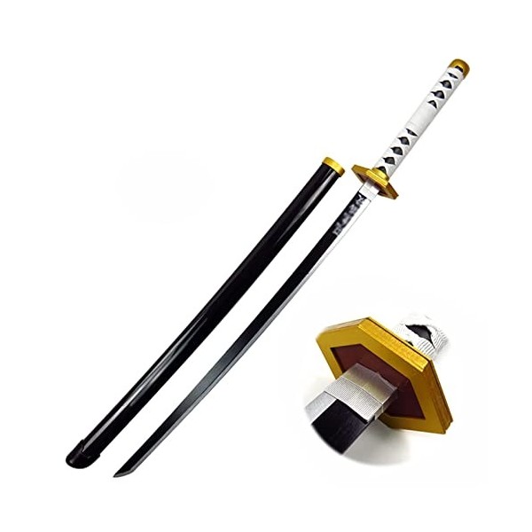 Generisch Épée Démon De Slayer Katana en Bois Katana Anime Cosplay Sabito Sabre en Bois Halloween Jeu De Rôle Décoration for 