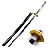 Generisch Épée Démon De Slayer Katana en Bois Katana Anime Cosplay Sabito Sabre en Bois Halloween Jeu De Rôle Décoration for 