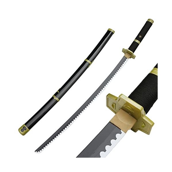 LLYLAY Katana Sword,Épée Demon Slayer en Bois,Anime Lovers,Accessoire Fait à la Main en Bois,Cadeau de Jeu Exquis,Swords pour