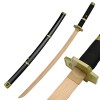 LLYLAY Katana Sword,Épée Demon Slayer en Bois,Anime Lovers,Accessoire Fait à la Main en Bois,Cadeau de Jeu Exquis,Swords pour