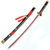 LLYLAY Katana Sword,Épée Demon Slayer en Bois,Anime Lovers,Accessoire Fait à la Main en Bois,Swords pour Anime Fans,Cadeau de