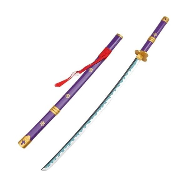 LLYLAY Katana Sword,Épée Demon Slayer en Bois,Anime Lovers,Accessoire Fait à la Main en Bois,Swords pour Anime Fans,Cadeau de